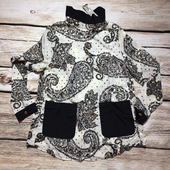 Tracy Negoshian Tops - Tracy Negoshian Sheer Tunic S New Years